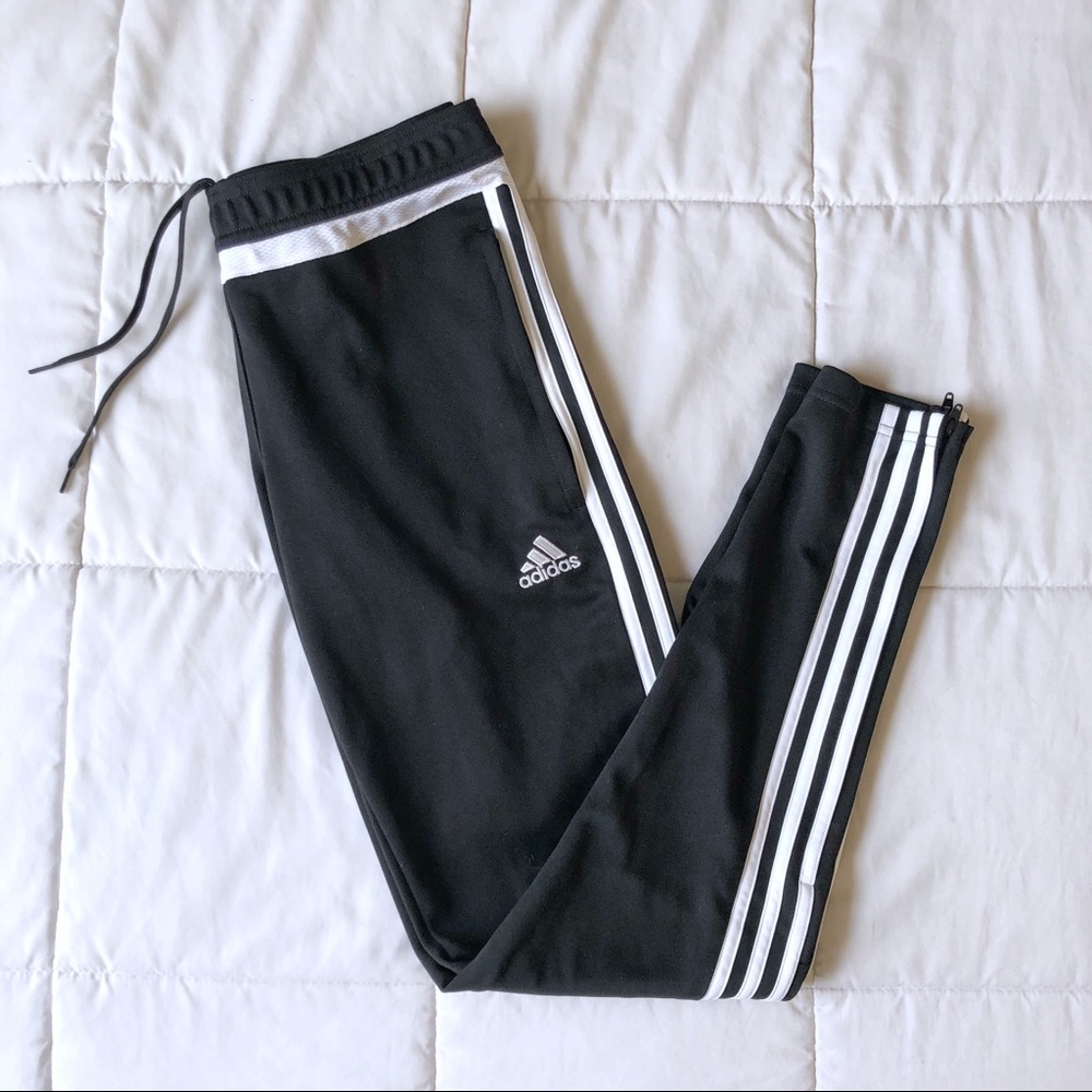 Women’s Adidas Black and White Jogger Sweatpants